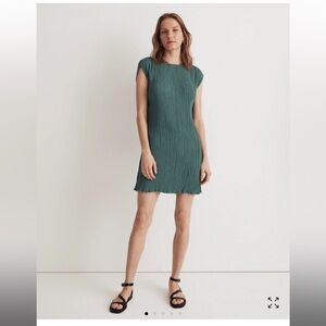 Madewell Plissé Mini Tee Dress size Medium